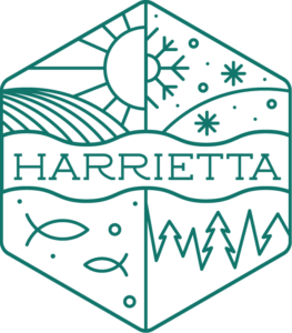 Harrietta Logo Blue Outline