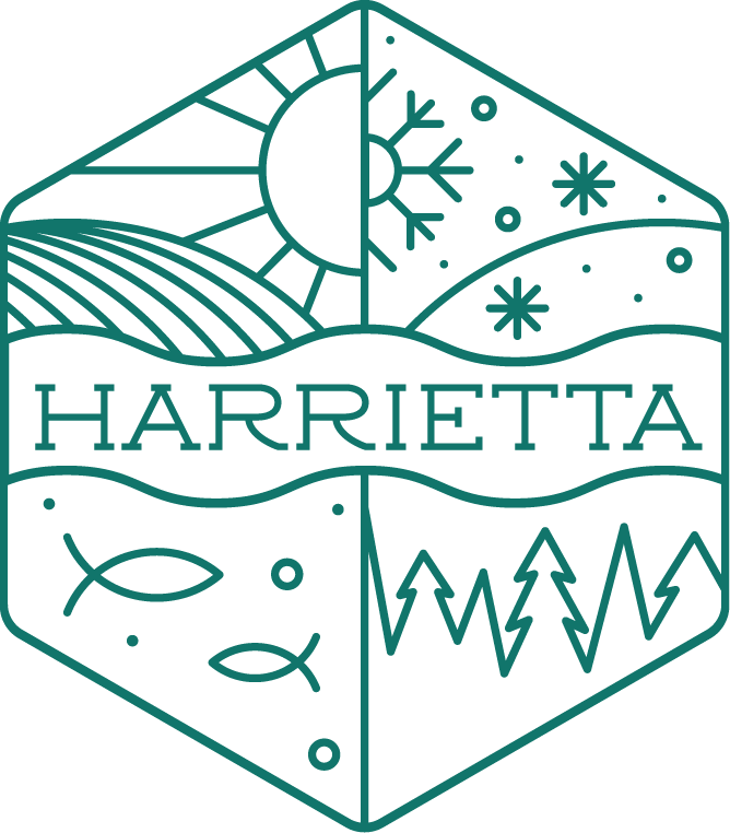2023_Harrietta_Logo_outline_teal Harrietta Logo Blue Outline